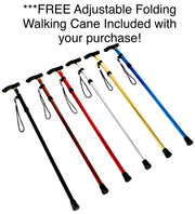Fancy Wooden Walking Cane *FREE Adjustable Folding Walking Cane Included***